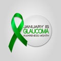 January is Glaucoma Awareness Month. Vector isolated illustration. Poster design. Royalty Free Stock Photo